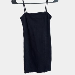 Black mini dress
